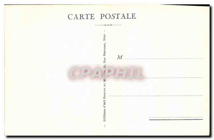 Antibes — Le Fort Carré — Éditions d'Art Rosstan, Nice — Verso