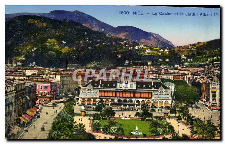 CPA Nice Le Casino et le Jardin Albert 1er