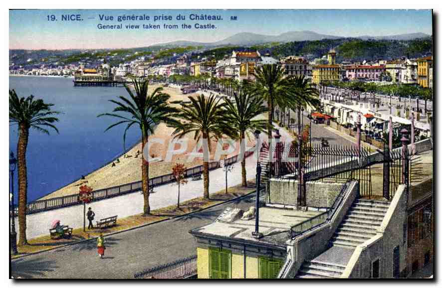 CPA Nice Vue generale prise du Chateau 