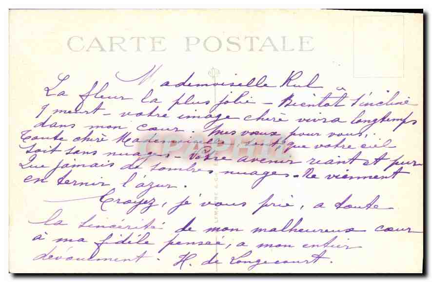 CPA Nice Vue generale prise du Chateau  — Rückseite