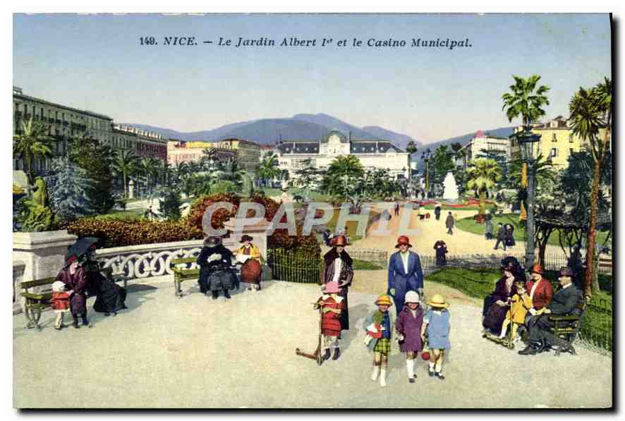 CPA Nice Le Jardin Albert I et le Casino Municipal 