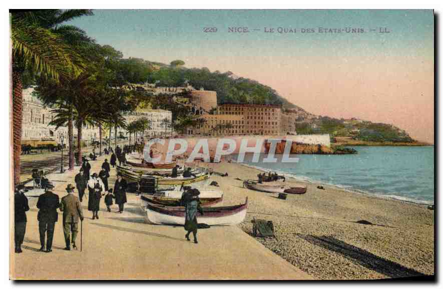 CPA Nice Le Quai des Etats Unis 