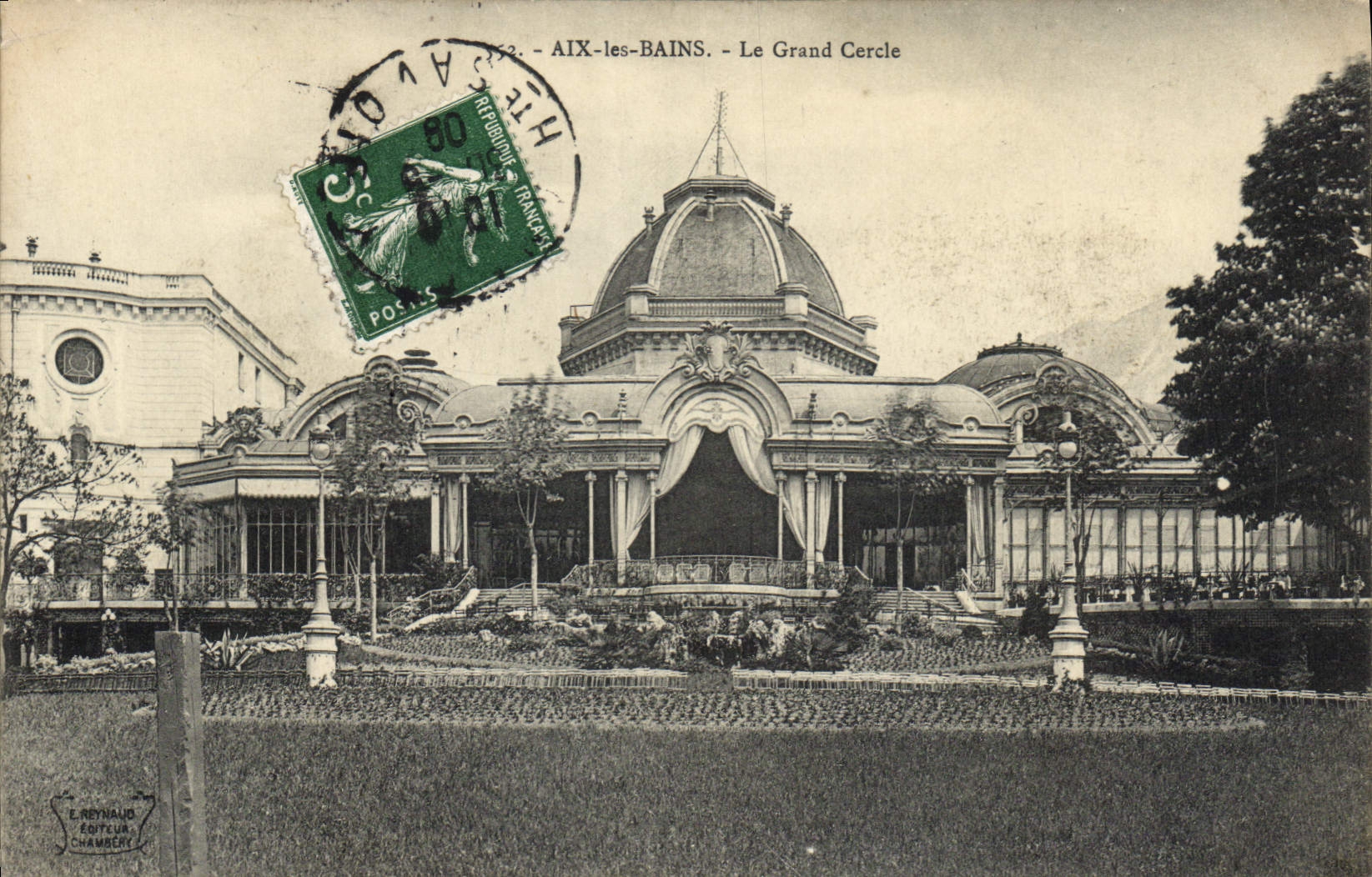 AIX-les-BAINS - Le Grand Cercle — éditeur L. Reynaud & Cie, Chambéry