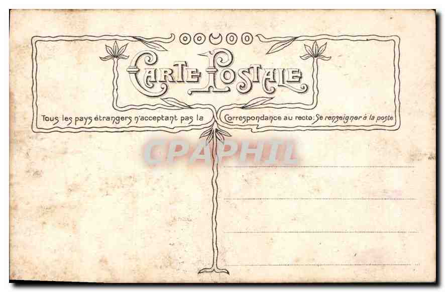 CPA Fantaisie Femme Ange — Rückseite