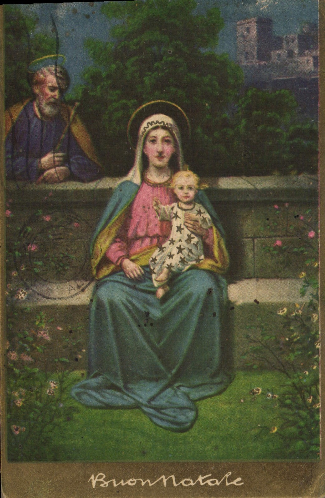 CPA Femme vierge 