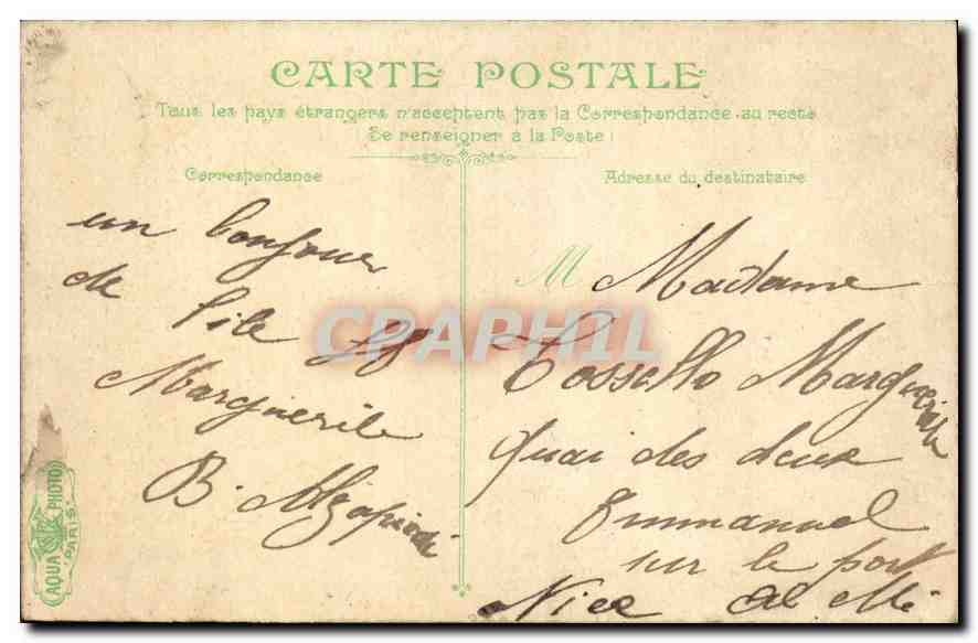 CPA Ile Ste Marguerite Le puits Espagnol et le semaphore — Rückseite