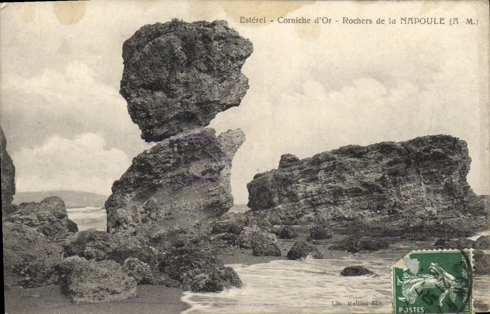 CPA Esterel Corniche d'Or Rochers de la Napoule 