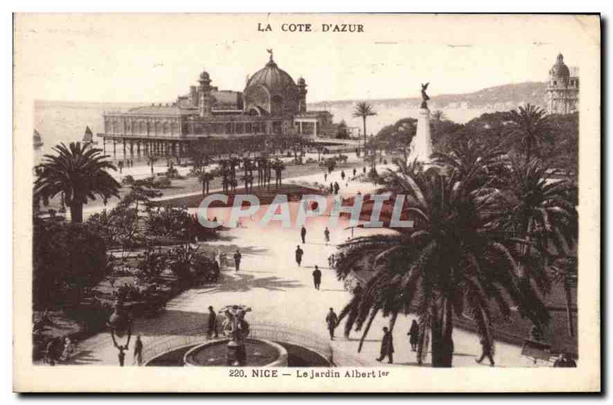 CPA La Cote d'Azur Nice Le Jardin Albert I 