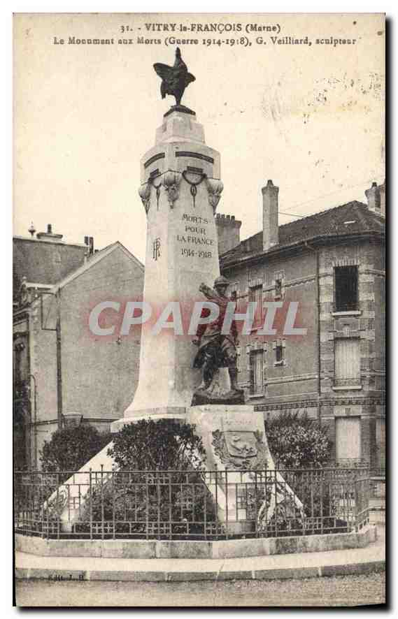 CPA Vitry la Francois Marne Le Monument aux Morts Guerre 1914 