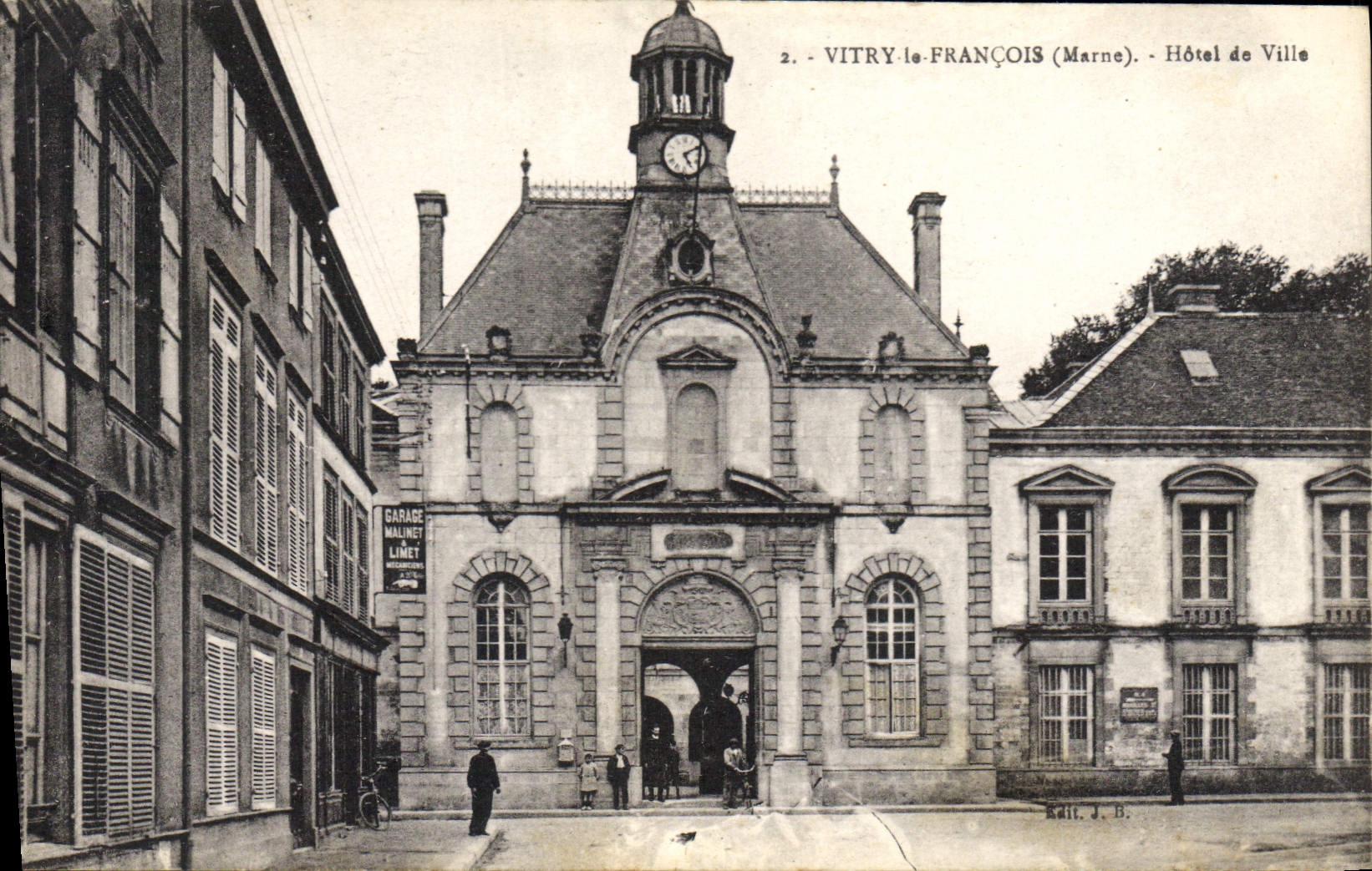 CPA Vitry le Francois Marne Hotel de Ville 