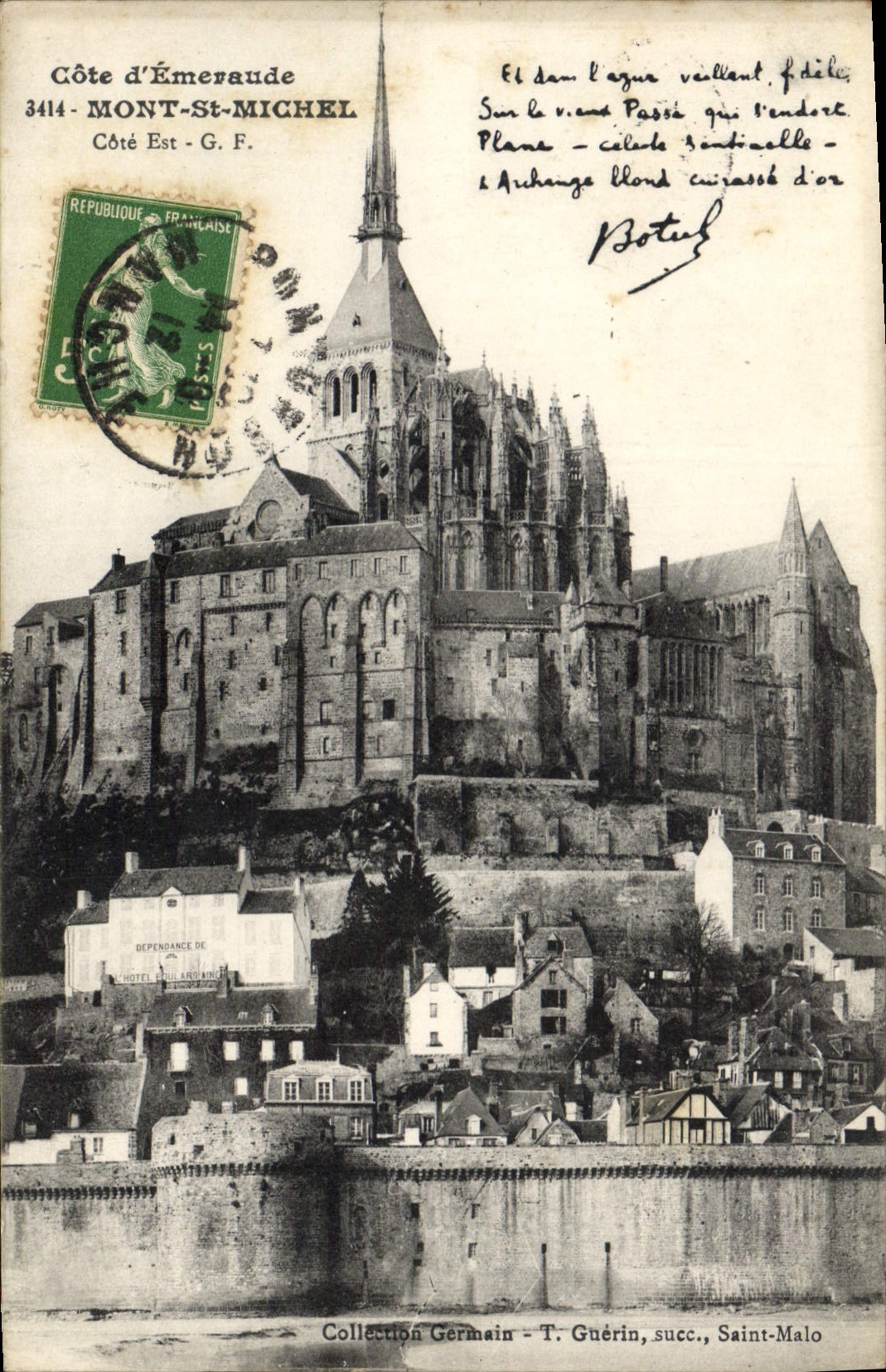 CPA Cote d'Emeraude Mont St Michel Cote Est 