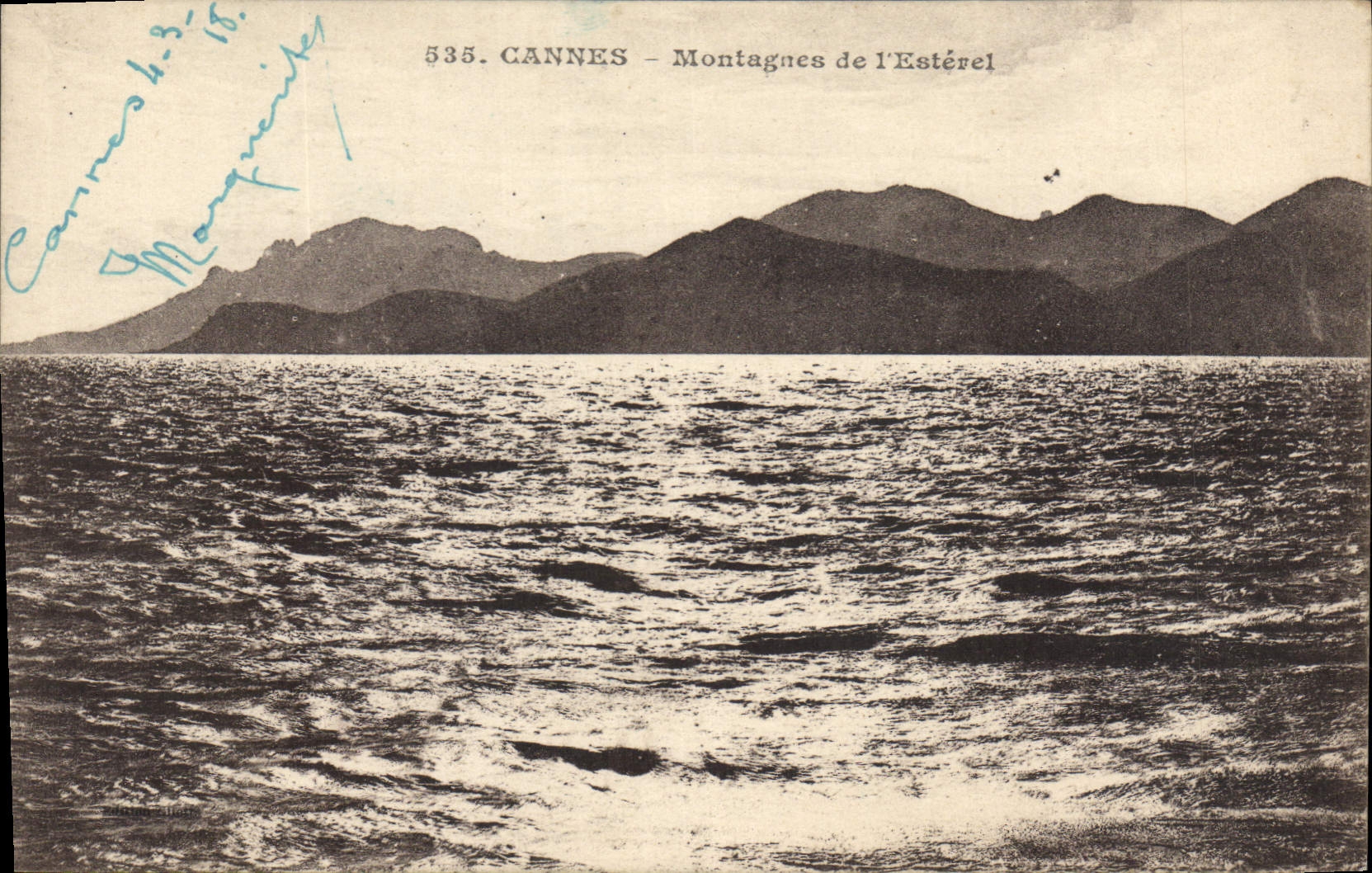 CANNES — Berge des Estérel — Unbekannter Verlag, Seriennummer 535