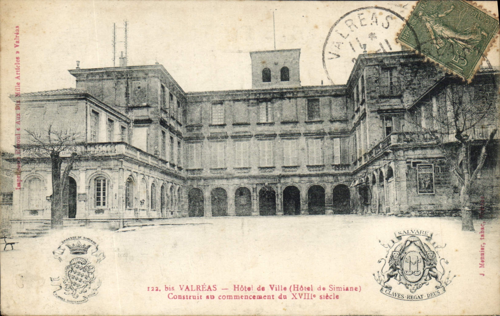 CPA Valreas Hotel de Ville Hotel de Simiane 