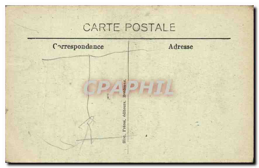 CPA Archachon Cote d'Argent Le Bassin par gros temps  — Rückseite
