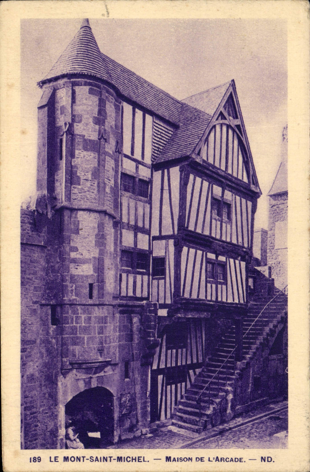 Le Mont-Saint-Michel — Maison de L'Arcade — ND.