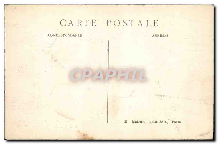 CPA Bois de Meudon l'Etang de Trivaux  — Rückseite