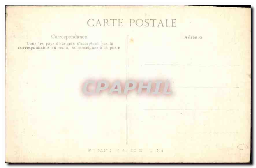 CPA Chateau de la Malmaison  — Rückseite