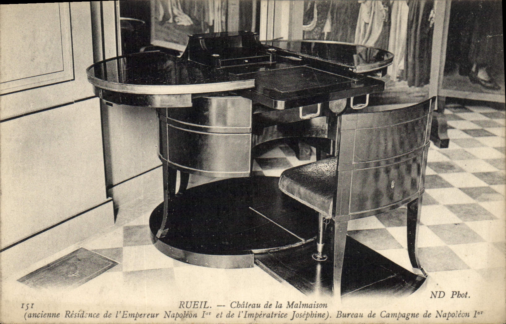 CPA Rueil Chateau de la Malmaison Bureau de campagne de Napoleon 1er