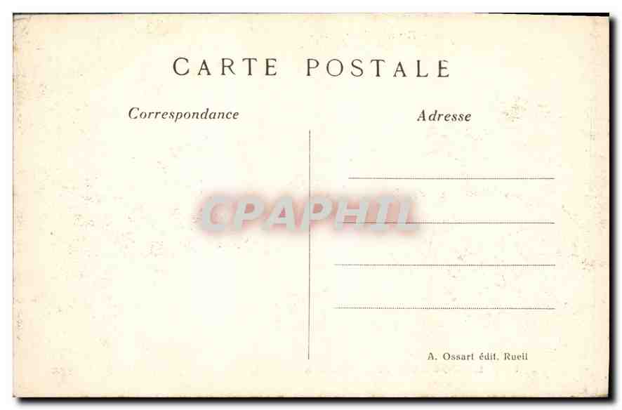 CPA Le Chateau de la Malmaison Rueil Entree principale  — Rückseite