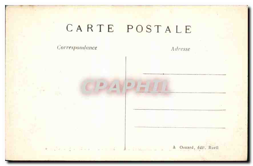 CPA Chateau de la Malmaison Rueil Entree principale  — Rückseite