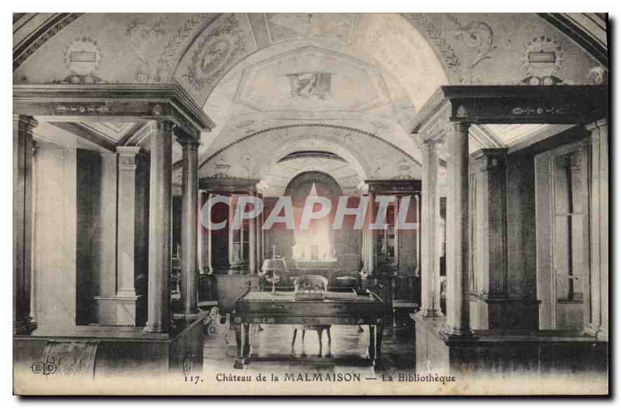 CPA Chateau de la Malmaison La Bibliotheque 