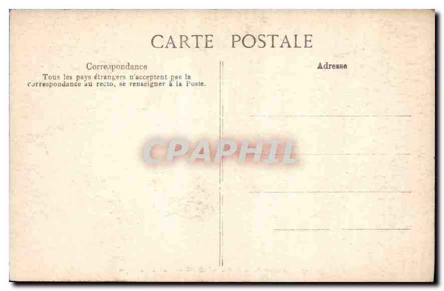 CPA Chateau de la Malmaison La Bibliotheque  — Rückseite