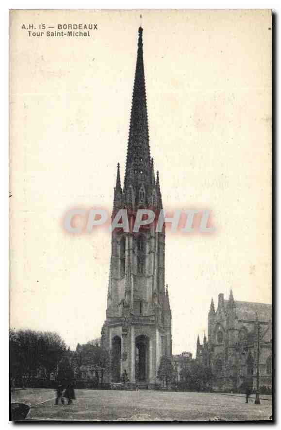 Bordeaux — Tour Saint-Michel — A. Hue, édit., 14 rue Saint-James