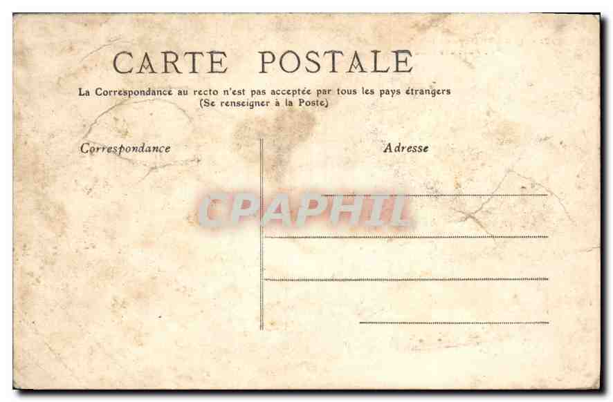 CPA Lyon Ponton de la Compagnie de Navigation et Pont des Facultes Peche Pecheur Bateau — Verso