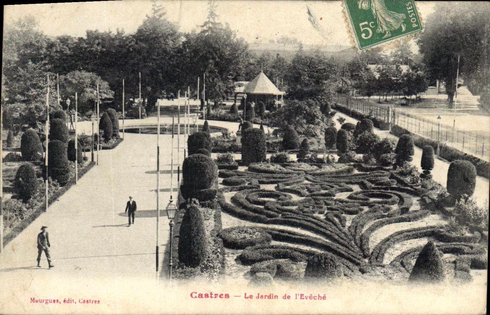 CPA Castres Le Jardin de l'Eveche 