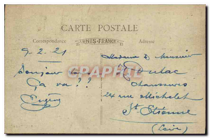 CPA La Cote d'Azur Nice Le Phare et Mont Boron  — Rückseite