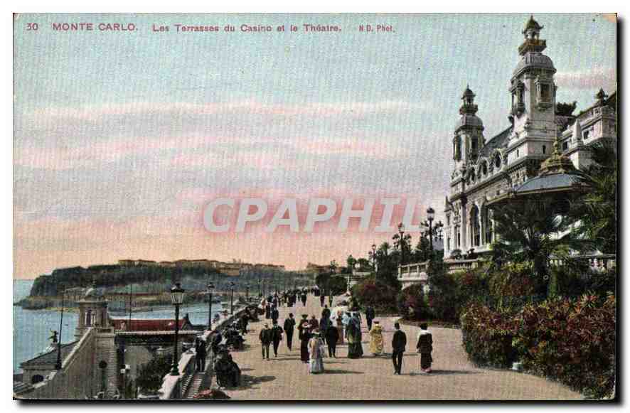 Monte Carlo — Les Terrasses du Casino et le Théâtre — N.D. Phel. n°30