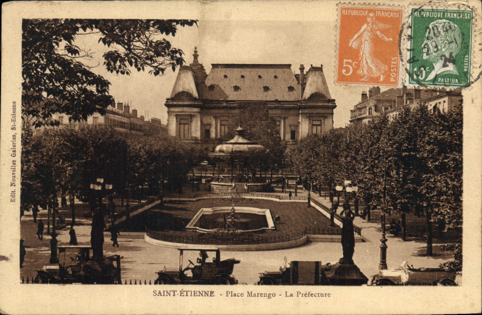 CPA Saint Etienne Place Marengo La Prefecture 