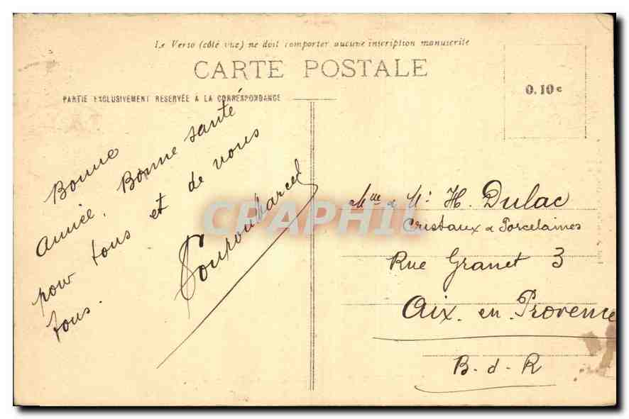 CPA Saint Etienne Place Marengo La Prefecture  — Rückseite