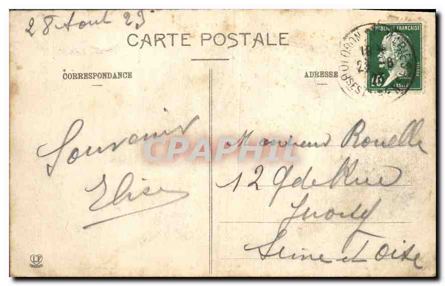 CPA Les Basses Pyrenees Oloron Chute du Gave  — Rückseite