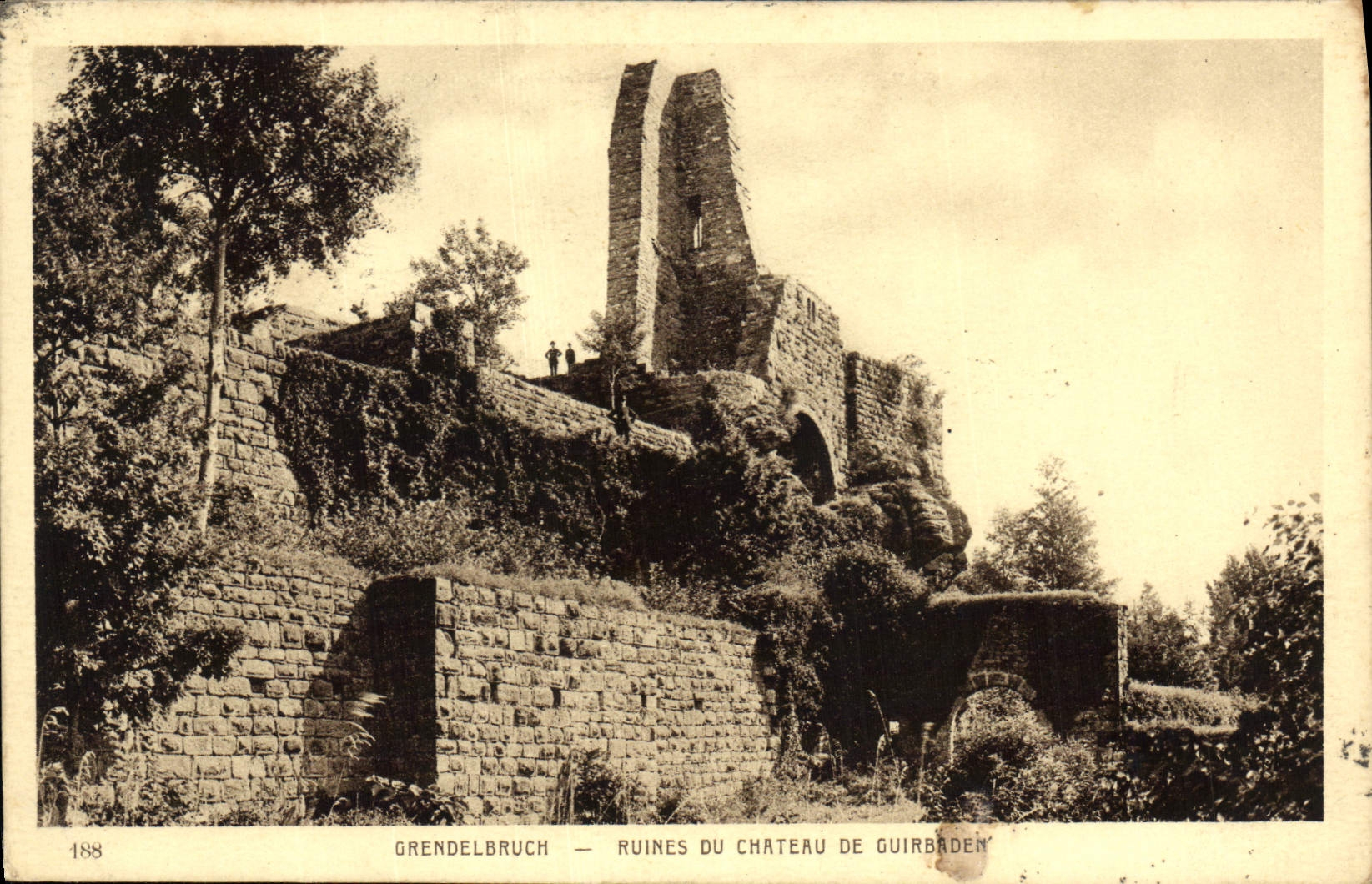 CPA Grendelbruch Ruines du Chateau de Guirbeden 