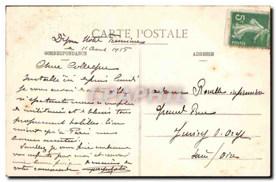 CPA Dijon Eglise Saint Michel  — Verso