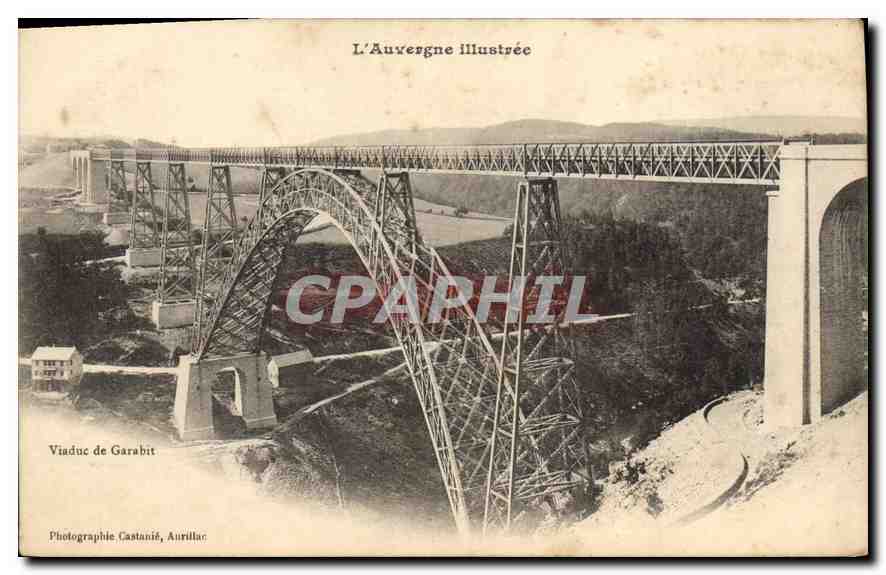 CPA L'Auvergne Illustree Viaduc de Garabit 