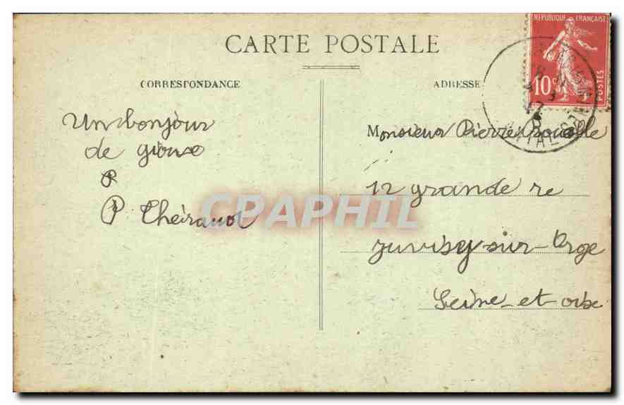 CPA Le Cantail Pittoresque Viaduc de Garabit Ligne de Neussargues a Marvejols Vu de profil  — Rückseite