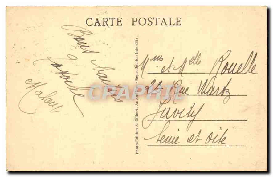 Angoulême — Vue prise du rempart de Beaulieu — A.G.A. n°474 — Rückseite