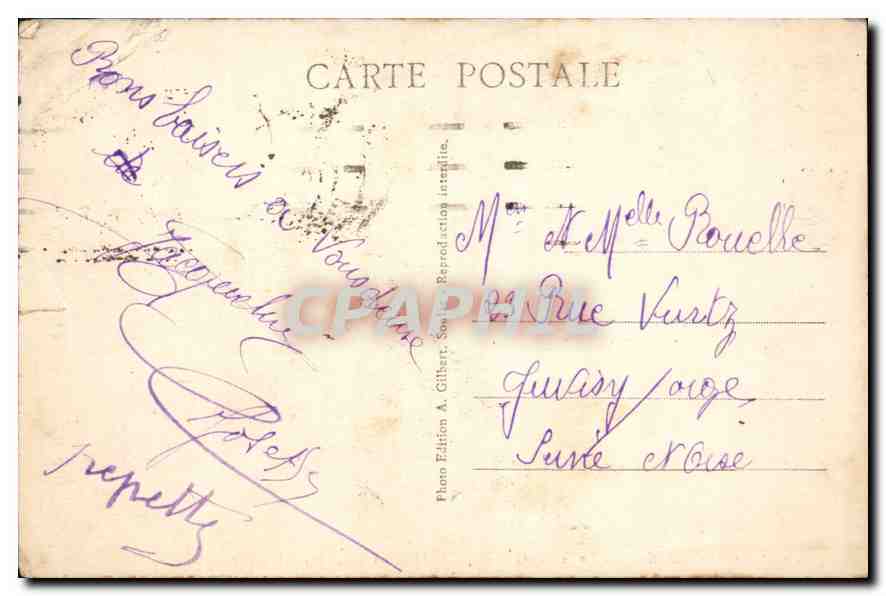 Angoulême — Vue prise du Rempart du Midi sur le Rempart Desaix et le Faubourg Saint-Martin — A.G.A. - 421 — Rückseite