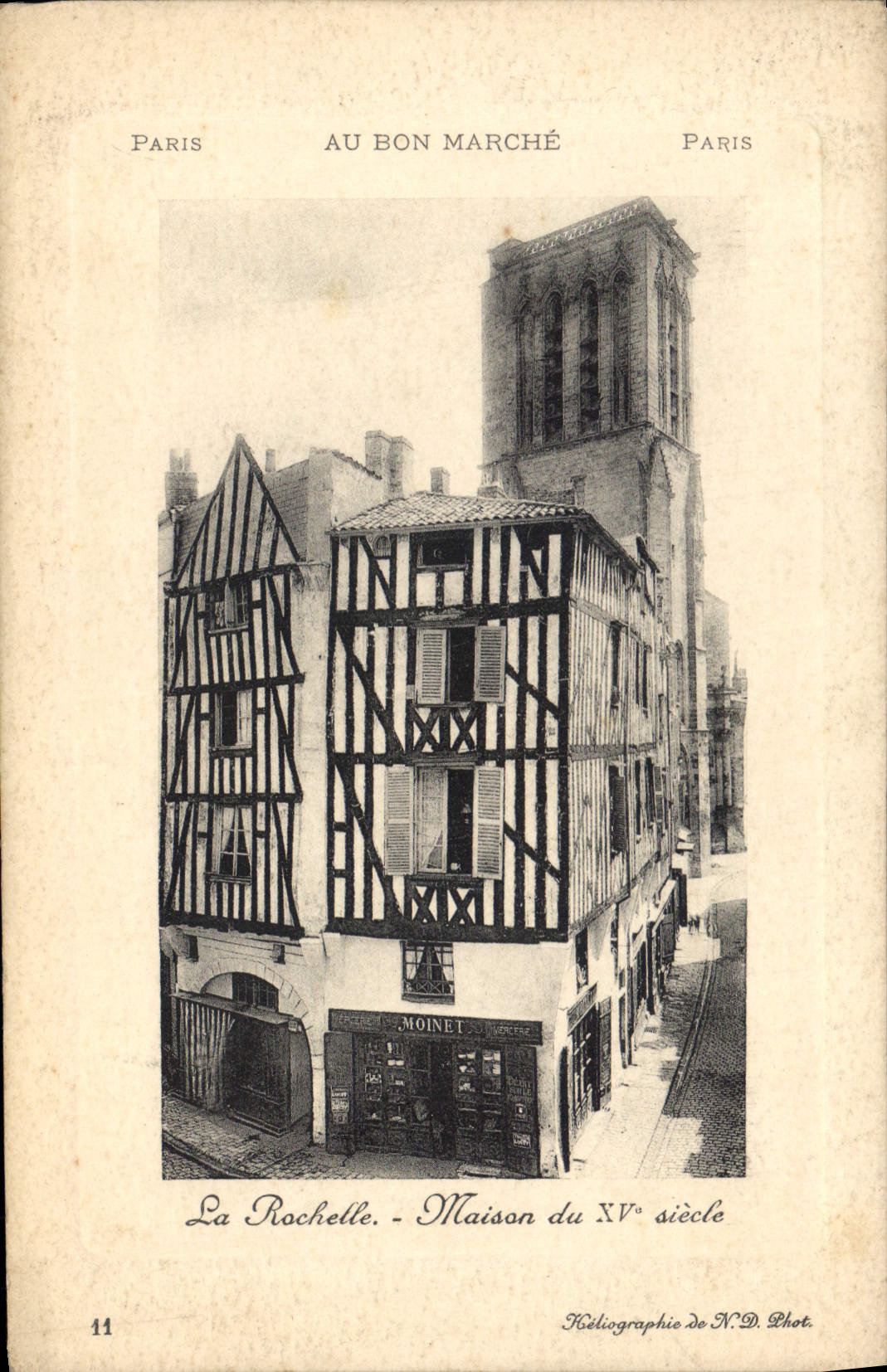 La Rochelle - Maison du XV° siècle — Au Bon Marché, Paris, n°41