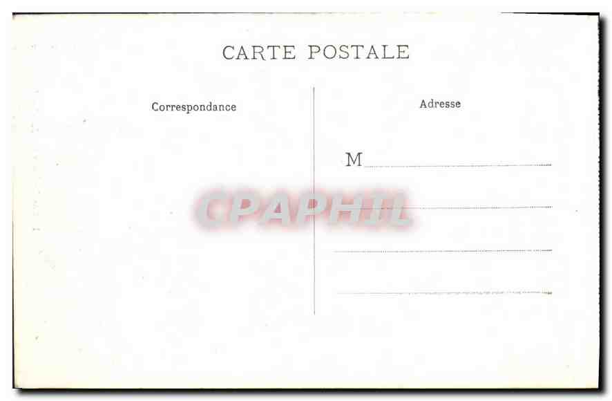 CPA Montpellier Promenade du Peyron Statue de Louis XIV  — Back