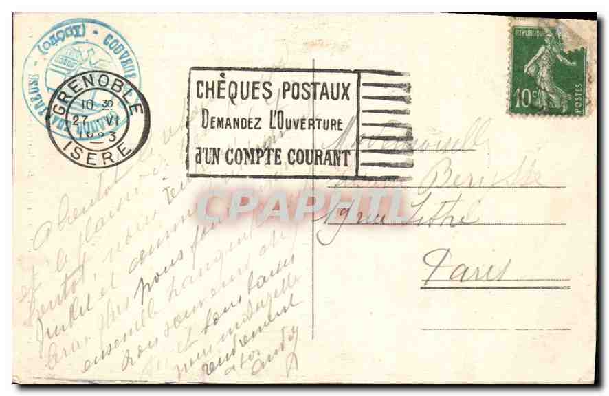 Dauphiné — Route de la Grande Chartreuse - La Croix-Verte — Cl. A. V. n°21 — Rückseite