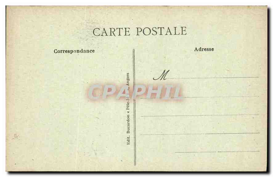CPA Anjou Coiffe et Costume des Ponts de Ce Une de nos belles Angevines  — Verso