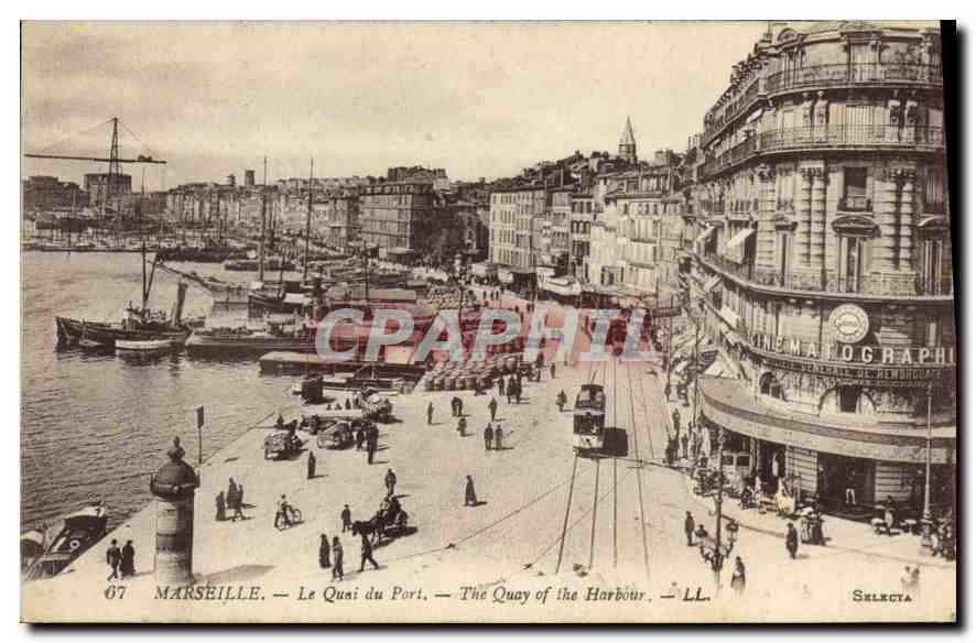 CPA Marseille Le Quai du Port 