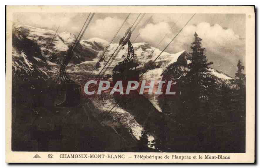 Chamonix-Mont-Blanc — Téléphérique de Planpraz et le Mont-Blanc — n°62