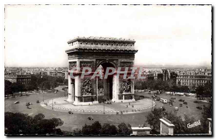 CPA Paris La Place de l'Etoile L'Arc de Triomphe 