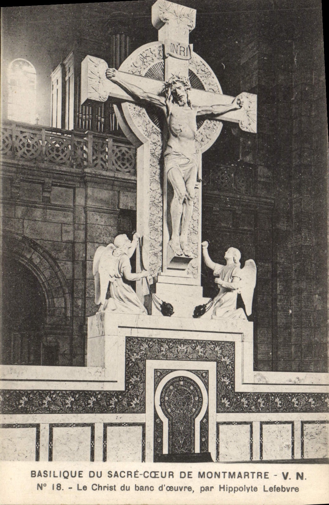 CPA Basilique du Sacre Coeur de Montmartre Le Christ du banc d'oeuvre par Hippolyte Lefebvre 