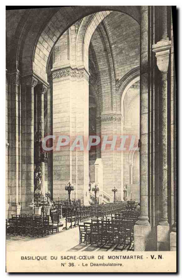 CPA Basilique du Sacre Coeur de Montmartre Le Deambulatoire 