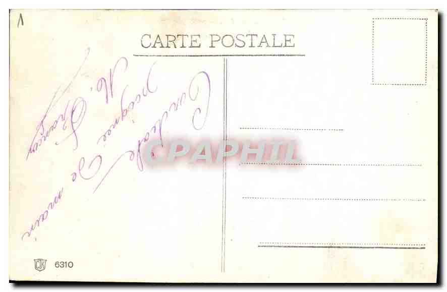 CPA Paris Le Palais de Justice  — Rückseite